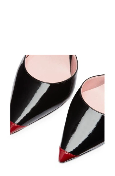 Shop Piferi Upanova Pointed Toe Slingback Pump In Black/ Red