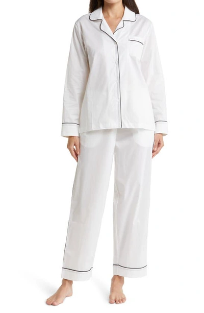 Shop Papinelle Mia Organic Cotton Pajamas In White