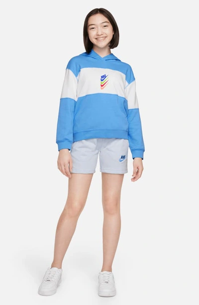 Shop Nike Kids' Sportswear Dna Hoodie In University Blue/ White