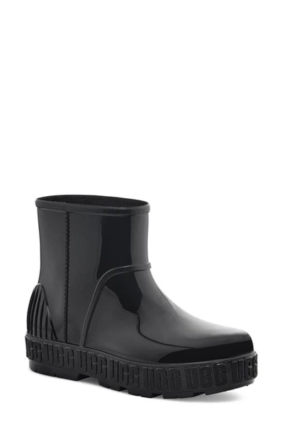 Shop Ugg Drizlita Genuine Shearling Lined Rain Boot In Black