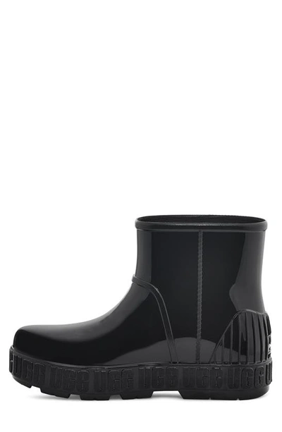 Shop Ugg Drizlita Genuine Shearling Lined Rain Boot In Black