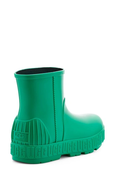 Shop Ugg Drizlita Genuine Shearling Lined Rain Boot In Emerald Green
