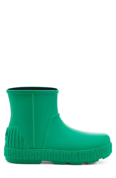 Shop Ugg Drizlita Genuine Shearling Lined Rain Boot In Emerald Green