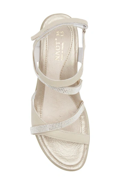 Naot Innovate Sandal In Soft Ivory Leather