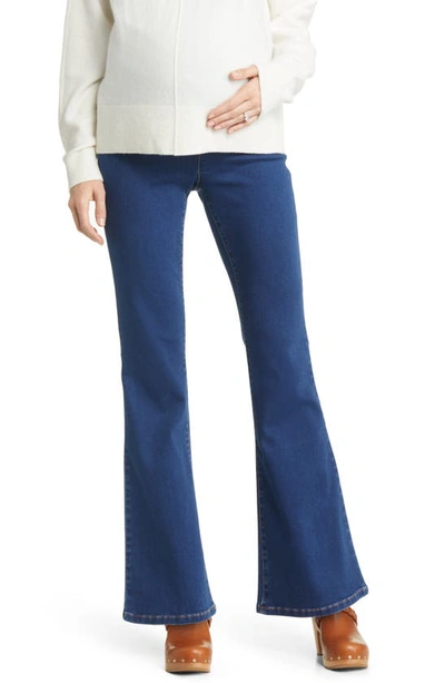 Shop 1822 Denim Better Butter Over The Bump Slim Bootcut Maternity Jeans In Safia