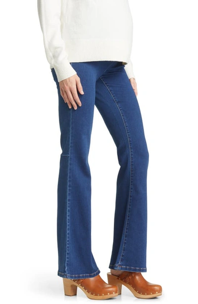 Shop 1822 Denim Better Butter Over The Bump Slim Bootcut Maternity Jeans In Safia