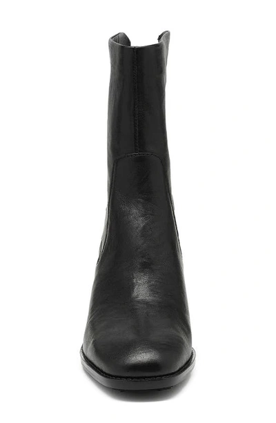 Shop Kelsi Dagger Brooklyn Island Block Heel Bootie In Black Leather