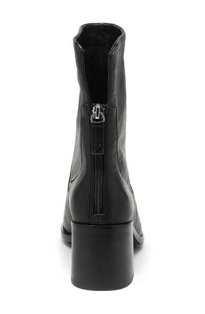 Kelsi Dagger Brooklyn Island Block Heel Bootie In Black Leather