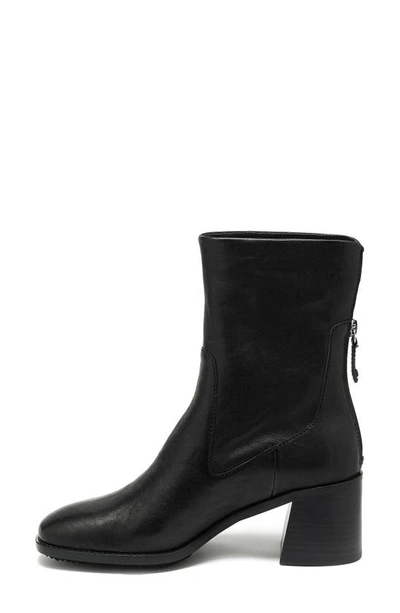 Kelsi Dagger Brooklyn Island Block Heel Bootie In Black Leather