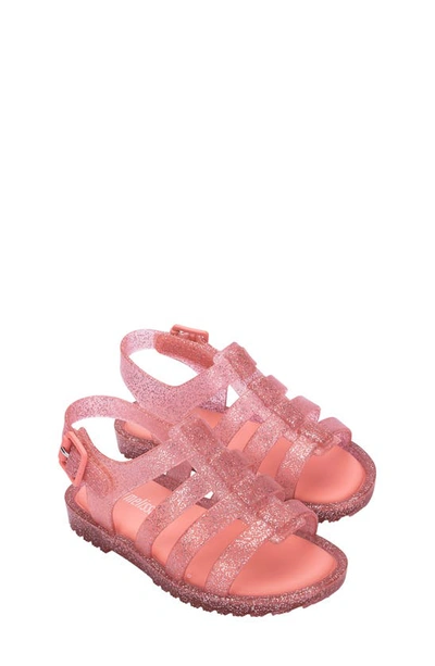 Shop Mini Melissa Kids' Flox Sandal In Clear Pink