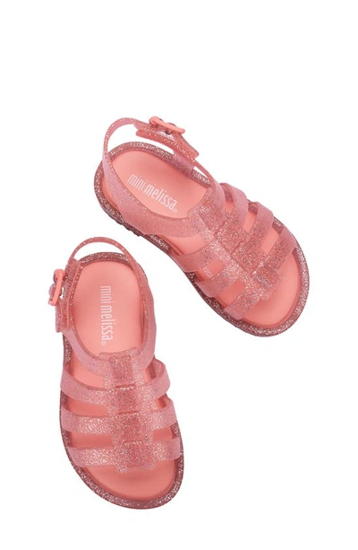 Shop Mini Melissa Kids' Flox Sandal In Clear Pink