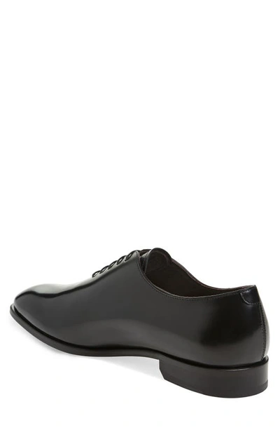 Shop Canali Polished Oxford In Black