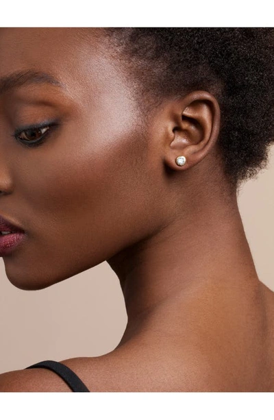 Ted Baker Sinaa Stud Earrings In Gold Tone Clear Crystal