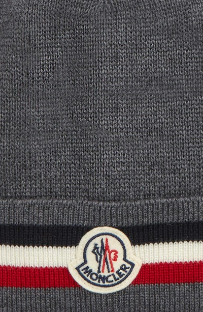 mens grey moncler beanie
