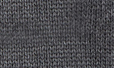 Shop Moncler Stripe Logo Patch Beanie In Grey