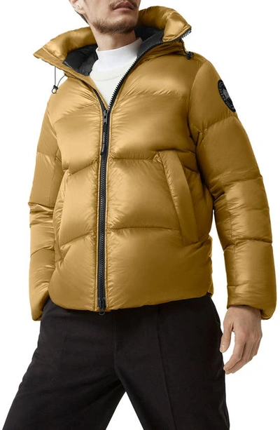 Shop Canada Goose Crofton Water Resistant Packable Quilted 750 Fill Power Down Jacket In Klondike Gold