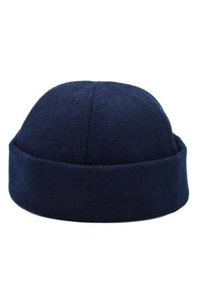 Shop A Life Well Dressed Wool Blend Beanie In Navy