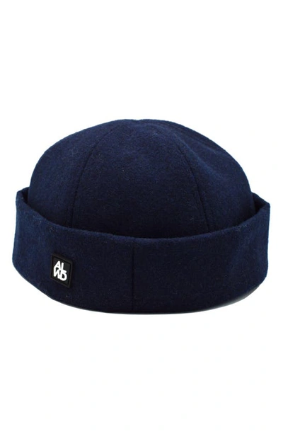 Shop A Life Well Dressed Wool Blend Beanie In Navy