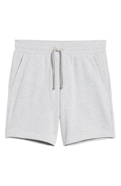 Shop Alo Yoga Chill Shorts In Athletic Heather Grey