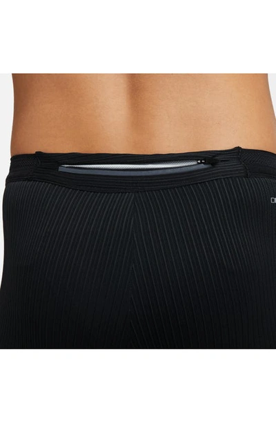 Nike Men's Aeroswift Dri-fit Adv Running Tights In Black/ Black/ Black/ White