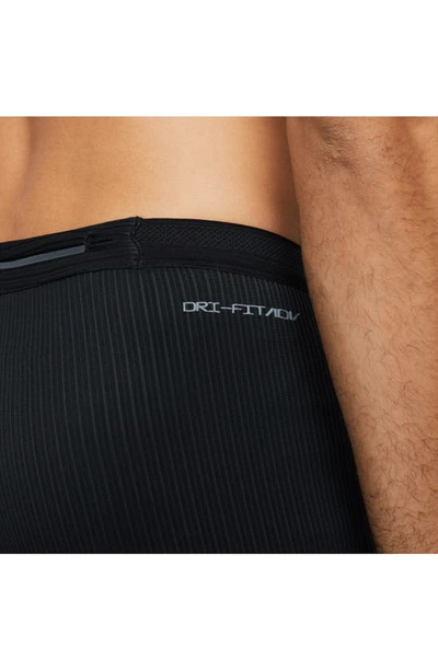 Nike Men's Aeroswift Dri-fit Adv Running Tights In Black/ Black/ Black/ White