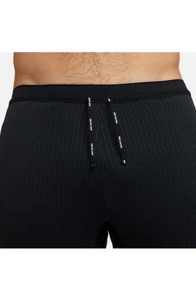 Nike Men's Aeroswift Dri-fit Adv Running Tights In Black/ Black/ Black/ White