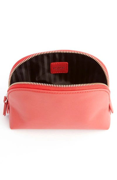 Shop Royce New York Personalized Small Cosmetic Bag In Red - Deboss