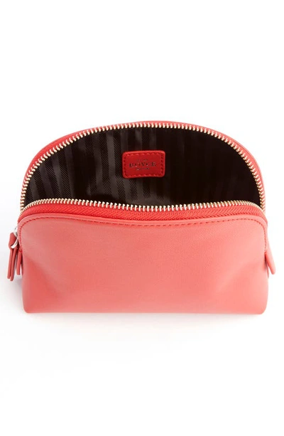 Royce New York Personalized Small Cosmetic Bag In Red - Gold Foil