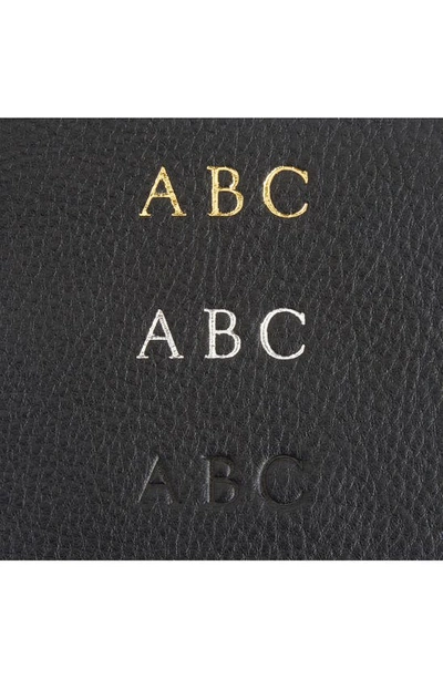 Royce New York Personalized Small Cosmetic Bag In Black - Gold Foil