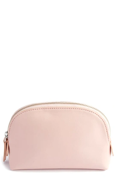 Shop Royce New York Personalized Small Cosmetic Bag In Light Pink - Deboss