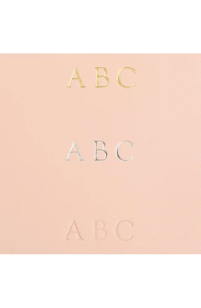 Royce New York Personalized Small Cosmetic Bag In Light Pink - Deboss