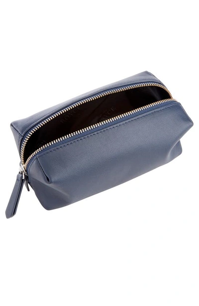 Royce New York Personalized Utility Bag In Navy Blue - Silver Foil