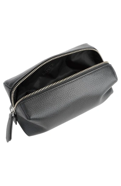 Royce New York Personalized Utility Bag In Black- Silver Foil