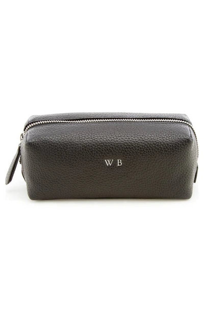 Royce New York Personalized Utility Bag In Black- Silver Foil