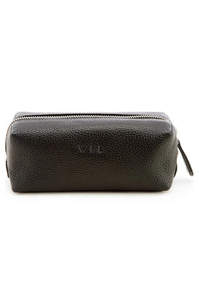 Royce New York Personalized Utility Bag In Black- Silver Foil