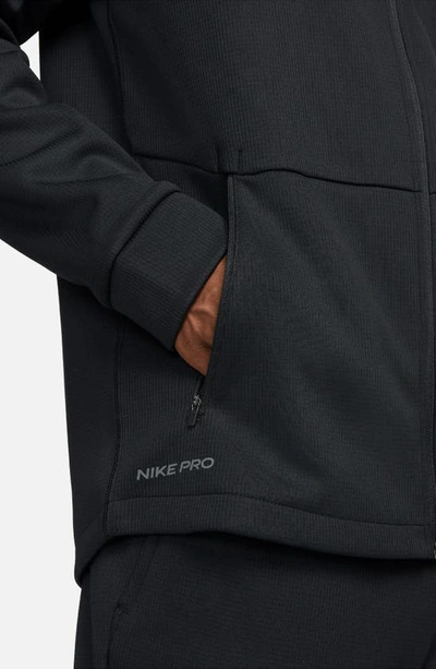 Nike Pro Therma-FIT Training Hooded Jacket - Black - DD2124-010