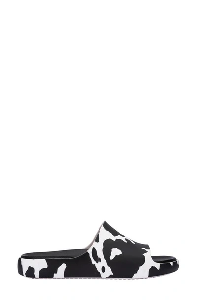 Shop Melissa X Simon Miller Cloud Slide Sandal In White/ Black