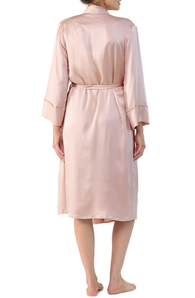 Shop Papinelle Silk Robe In  Pink