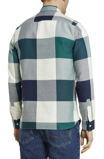 notley long sleeve large scale check shirt
