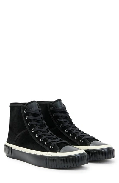 Shop Allsaints Douglas High Top Sneaker In Black