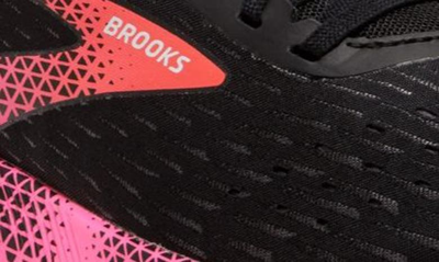 Shop Brooks Hyperion Tempo Running Shoe In Black/ Pink/ Hot Coral