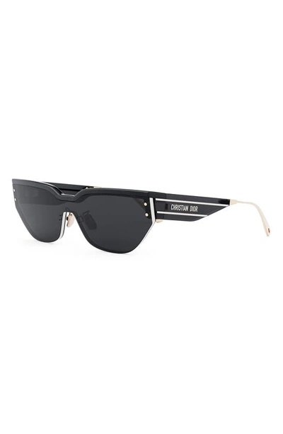 Shop Dior 'club M3u Mask Sunglasses In Grey / Smoke
