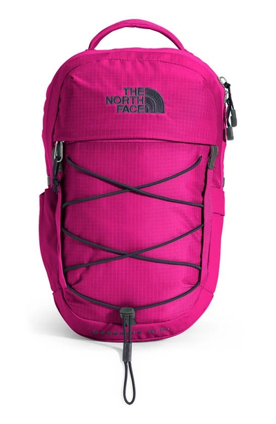 Shop The North Face Borealis Water Repellent Mini Backpack In Fuschia Pink/ Asphalt Grey