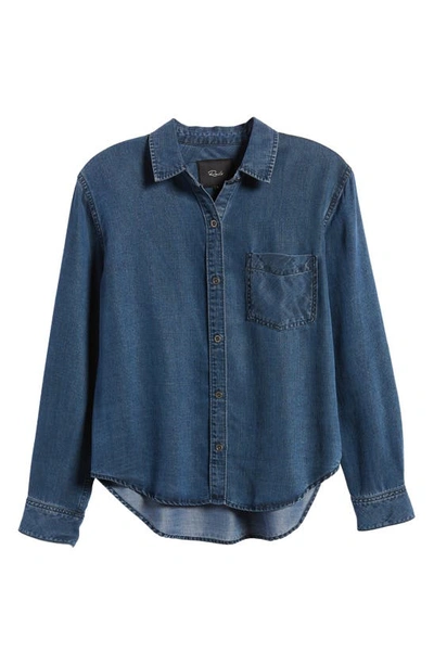 Shop Rails Ingrid Denim Button-up Shirt In Dark Vintage