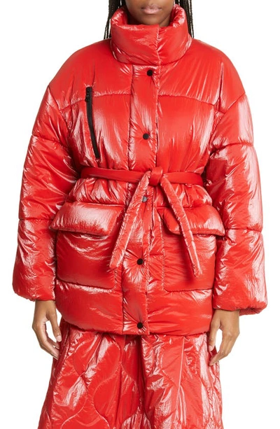 Shop Baum Und Pferdgarten Dua Oversize Puffer Jacket In Adrenaline Rush