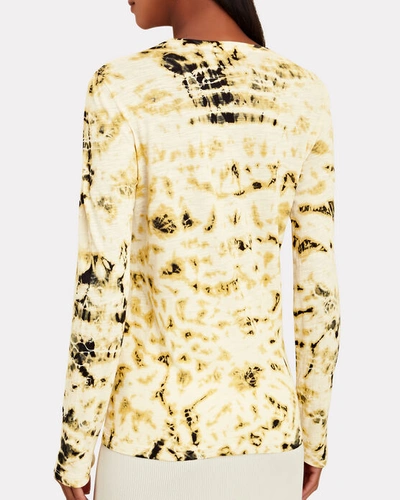 Shop Proenza Schouler Tie-dyed Cotton Jersey T-shirt In Yellow