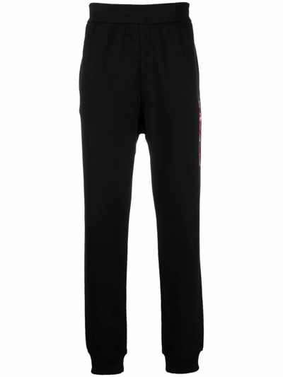 Shop Versace Men's Black Cotton Joggers