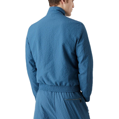 Shop Emporio Armani Men's Blue Polyester Outerwear Jacket