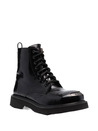 Shop Kenzo Men's Black Other Materials Ankle Boots