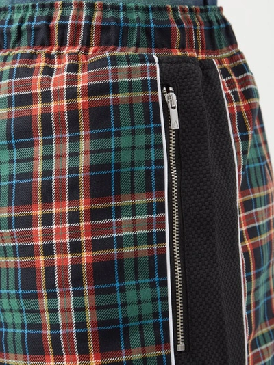 AHLUWALIA DAP CHECK-COTTON TRACK PANTS 